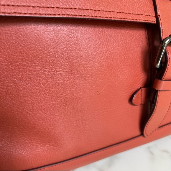 Coach Hudson Messenger Crossbody Laptop Bag Terracotta Leather - Picture 9 of 16